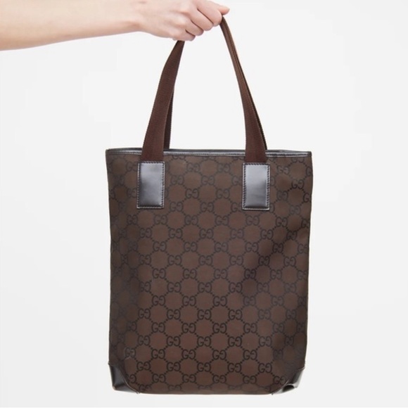 Gucci | Vintage GG Monogram Tote Bag | Brown - Picture 1 of 12